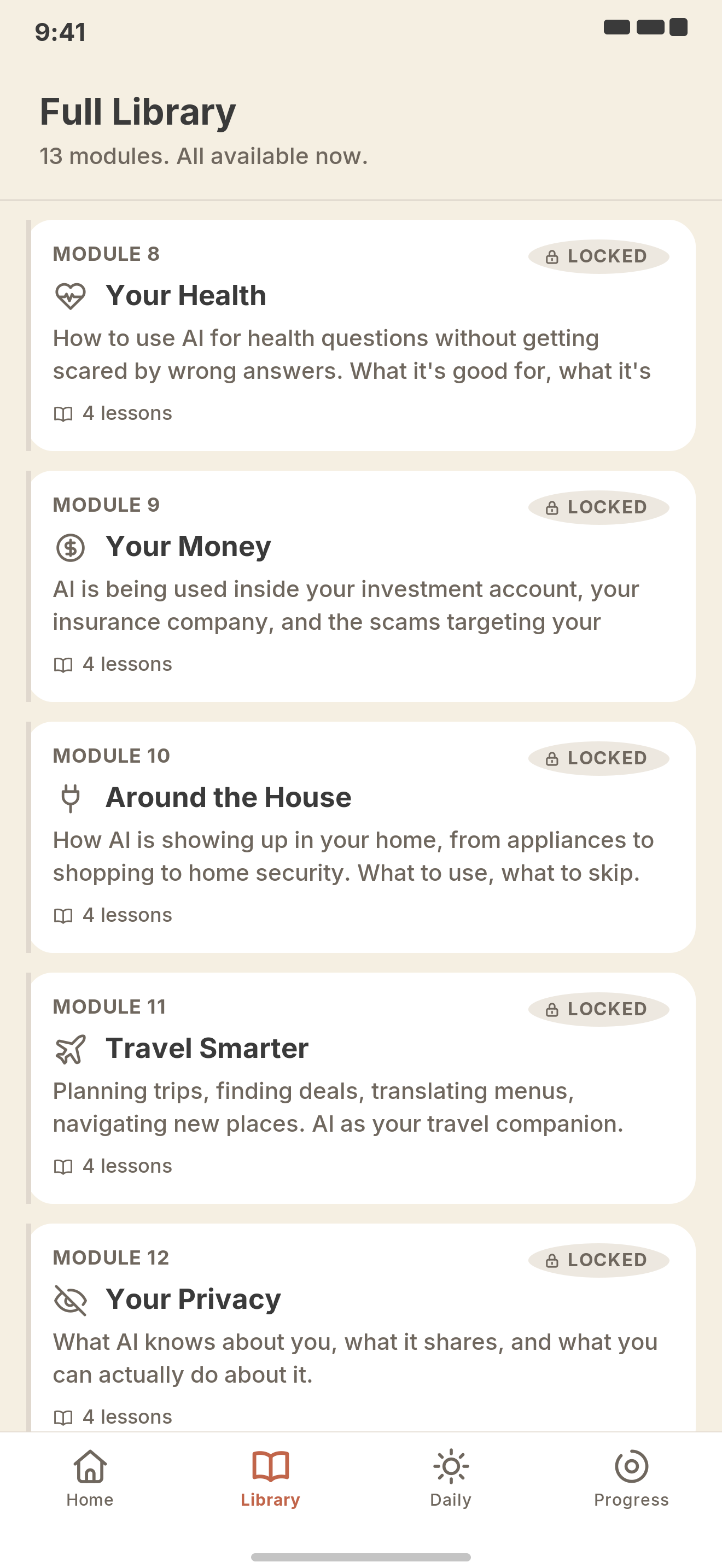 The Plainly library of twenty modules
